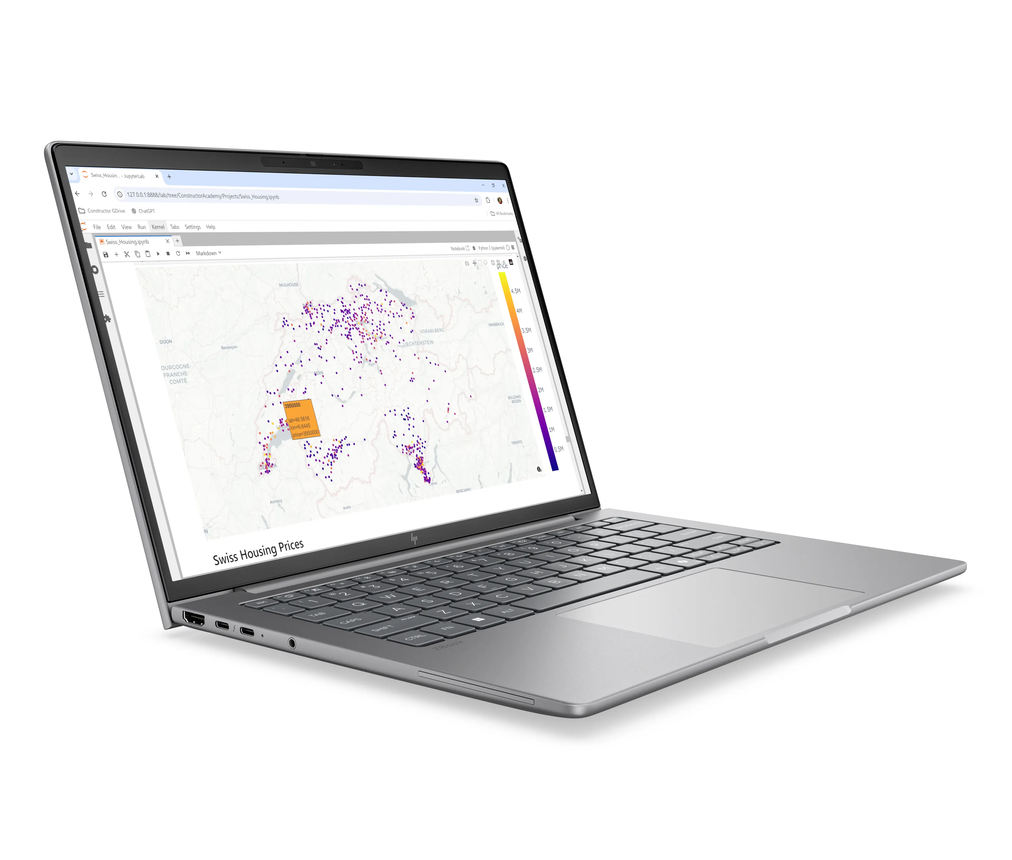 HP ZBook 8 G2a 14.0" 32 Gt, 512 Gt, Win 11 Pro -kannettava, hopea