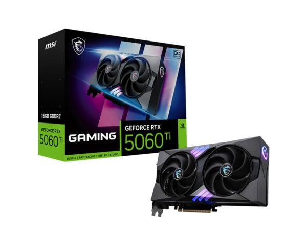 MSI GeForce RTX 5060 Ti Gaming OC 16 GB grafikkort