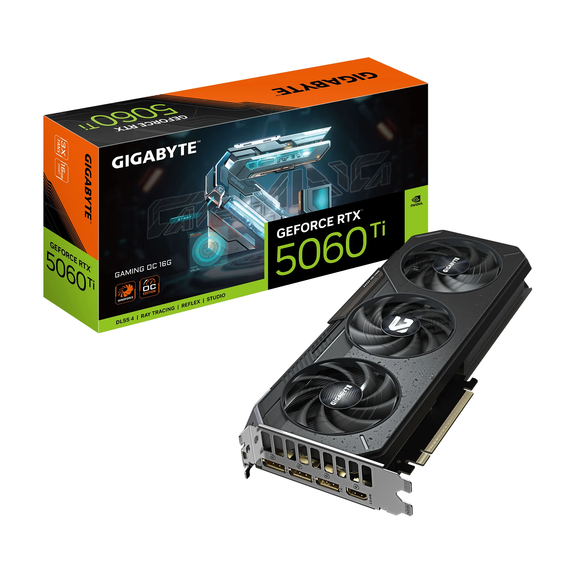 Gigabyte GeForce RTX 5060 Ti GAMING OC 16G -näytönohjain