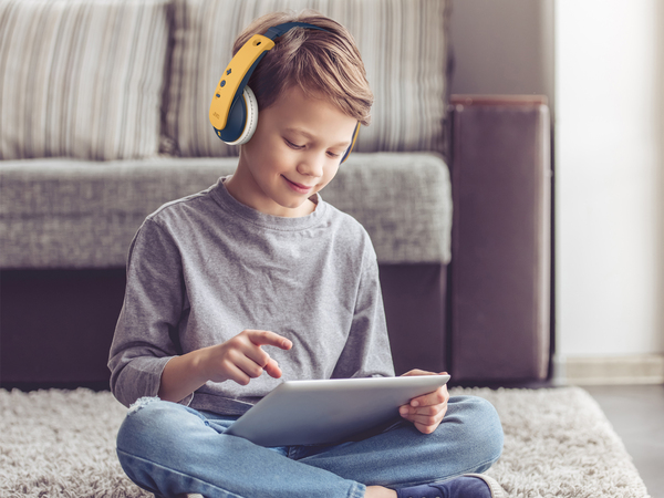 JVC KD10W Kids - wireless headphones, yellow