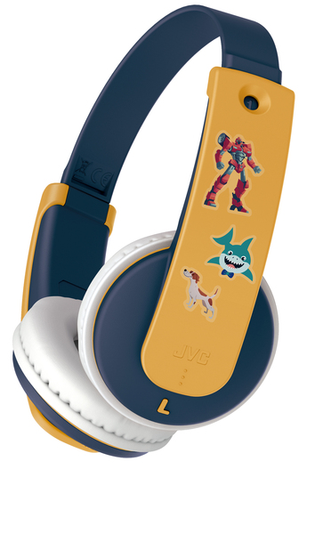JVC KD10W Kids - wireless headphones, yellow