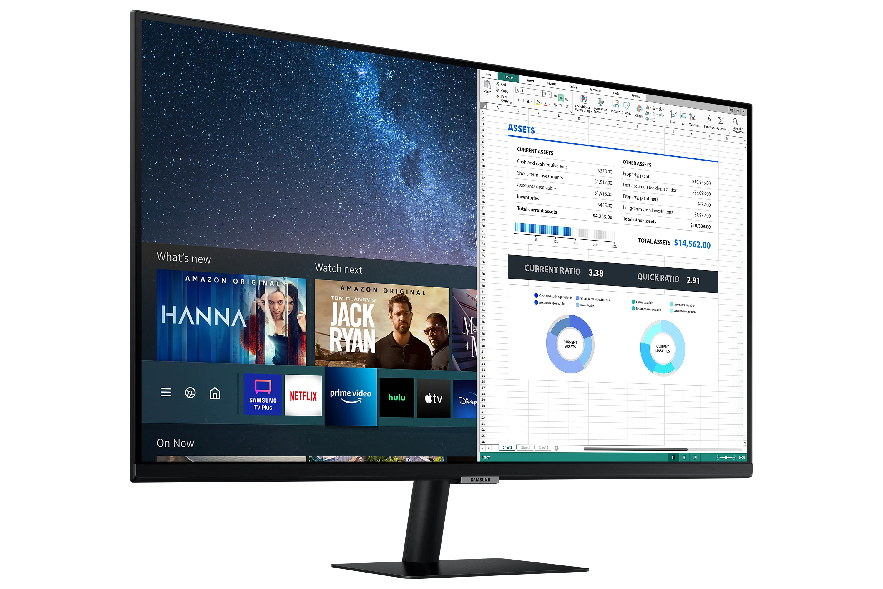 Samsung Smart Monitor M5 27" Full HD, VA -n&auml;ytt&ouml;