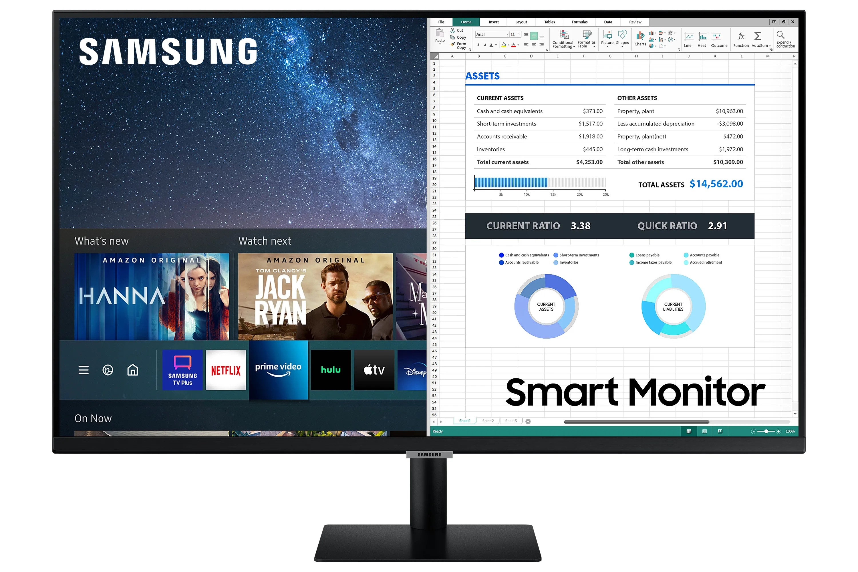 Samsung Smart Monitor M5 27" Full HD, VA -n&auml;ytt&ouml;