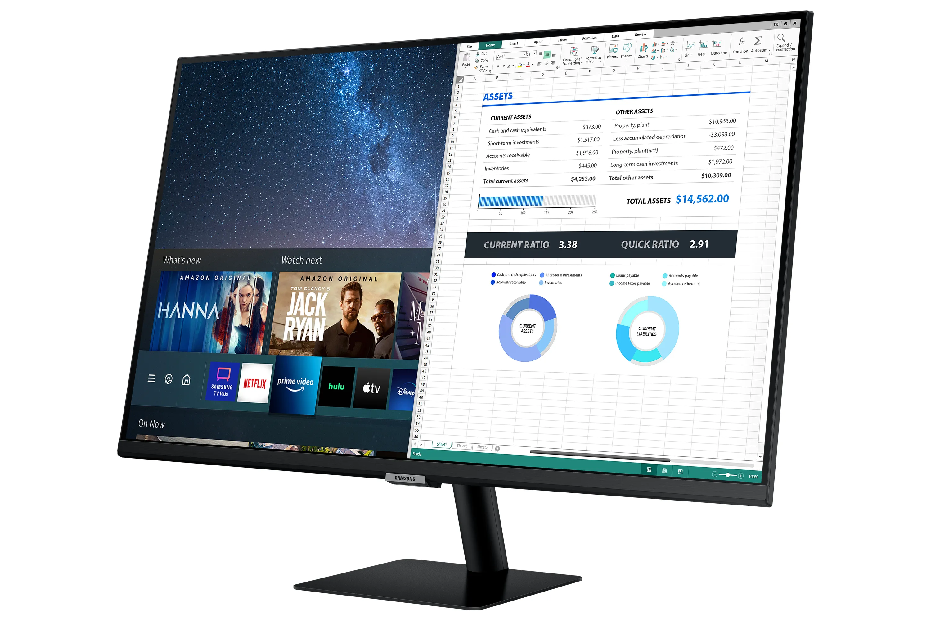 Samsung Smart Monitor M5 27" Full HD, VA -n&auml;ytt&ouml;