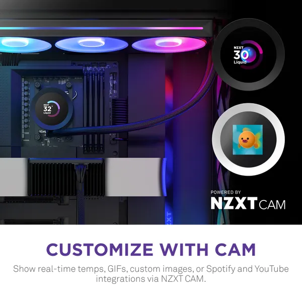 Kraken Plus 360 RGB - liquid cooler, Black
