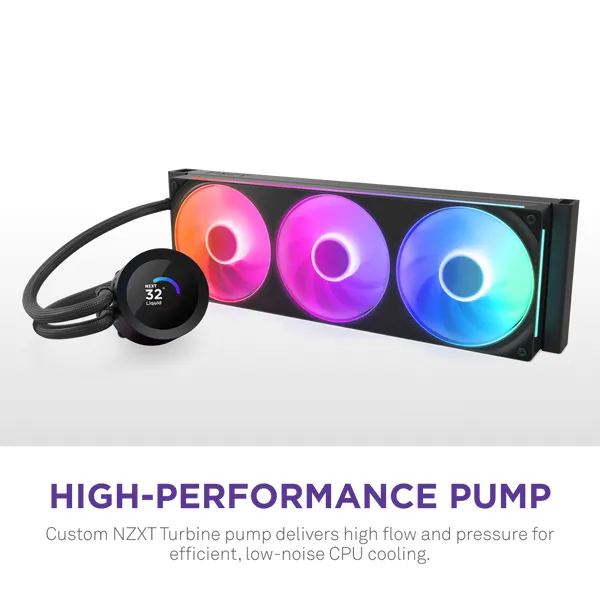 Kraken Plus 360 RGB - liquid cooler, Black