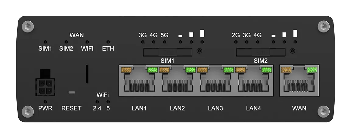 Teltonika RUTM56 - Industrial 5G Router, Black