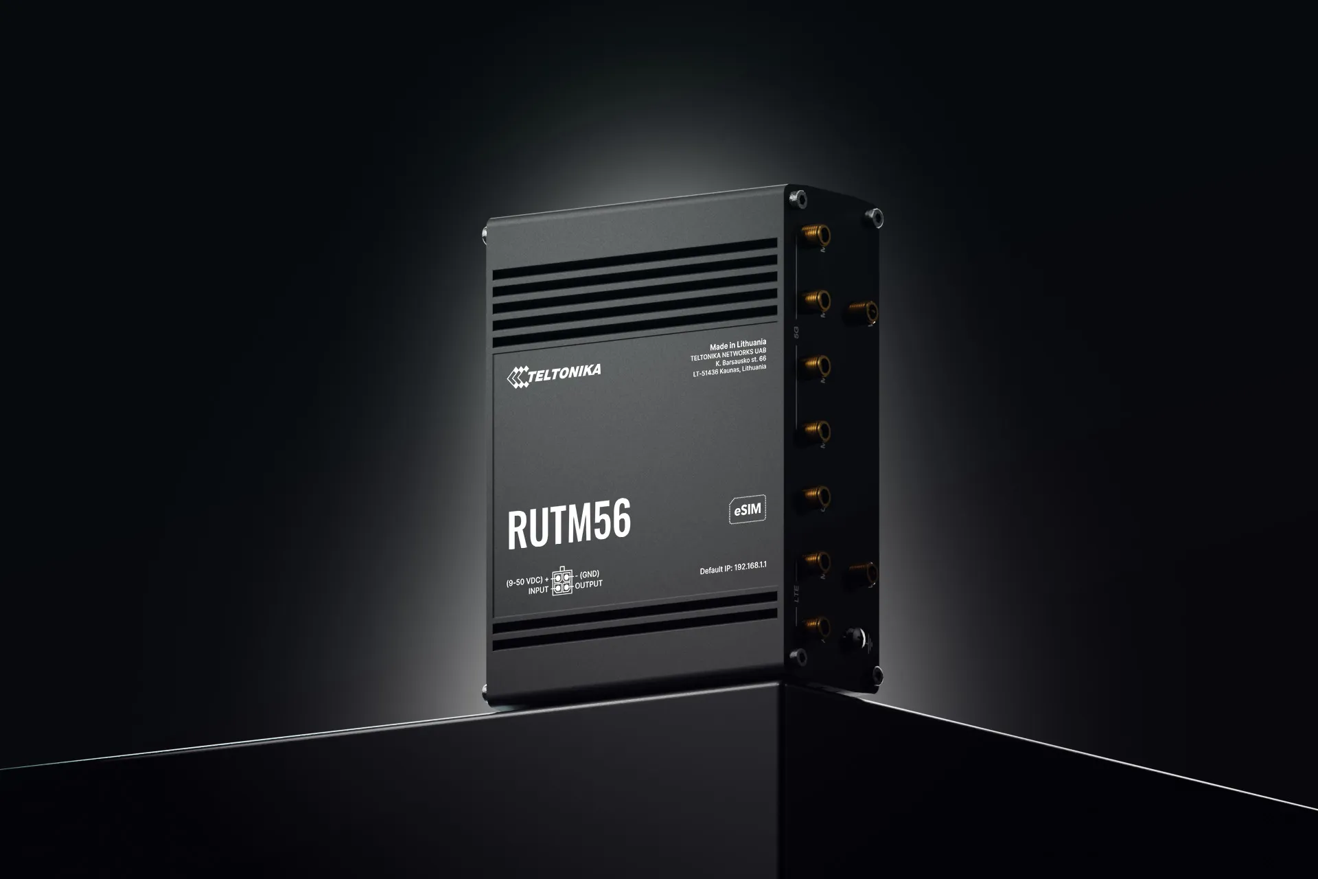 Teltonika RUTM56 - Industrial 5G Router, Black