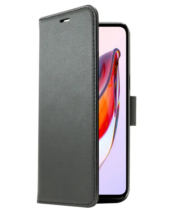 Screenor Smart, iPhone 15 -lompakkokotelo, Musta