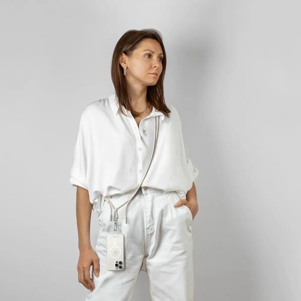 Satechi OntheGo Crossbody - lanyard cable, Sand