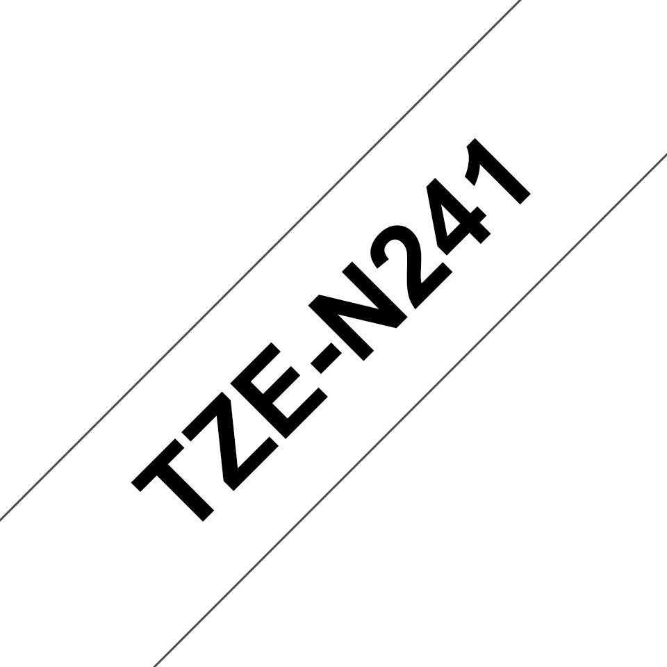 BROTHER TZEN241 18 BLACK ON WHITE NON LA