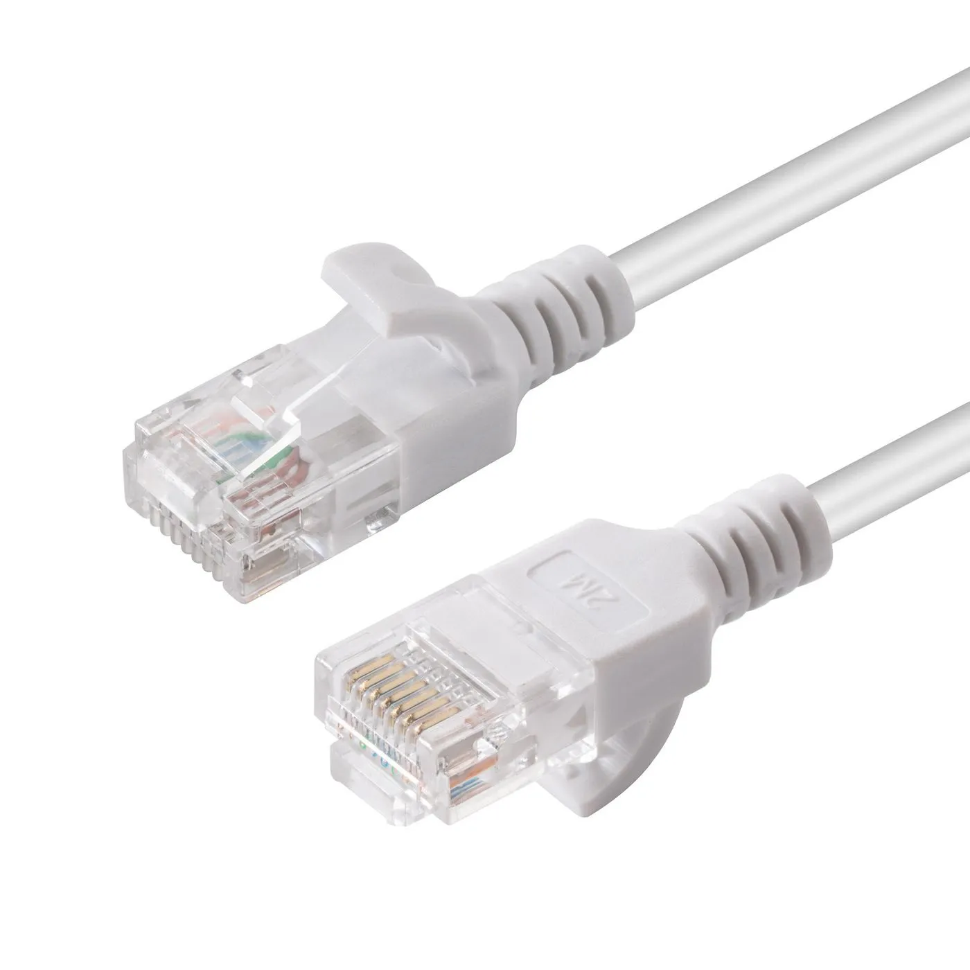 MicroConnect Cat6a Slim U/UTP - network cable, 0.5 m, White