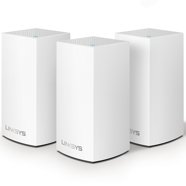 Linksys Velop -mesh WiFi -j&auml;rjestelm&auml;, Wi-Fi 5, AC1300, Dual-band, 3 kpl, valkoinen