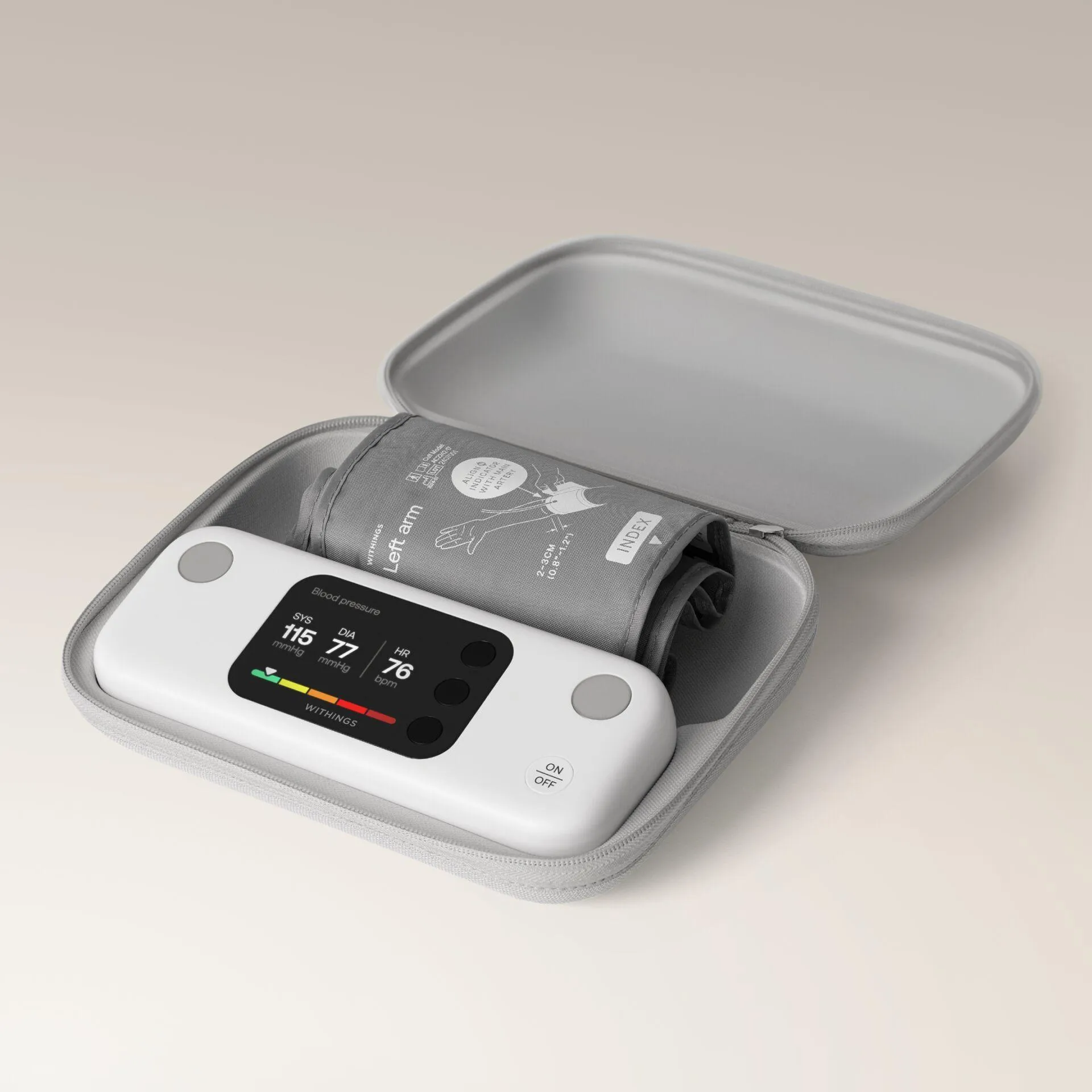 Withings BPM Vision -olkavarsiverenpainemittari EKG-toiminnolla, valkoinen