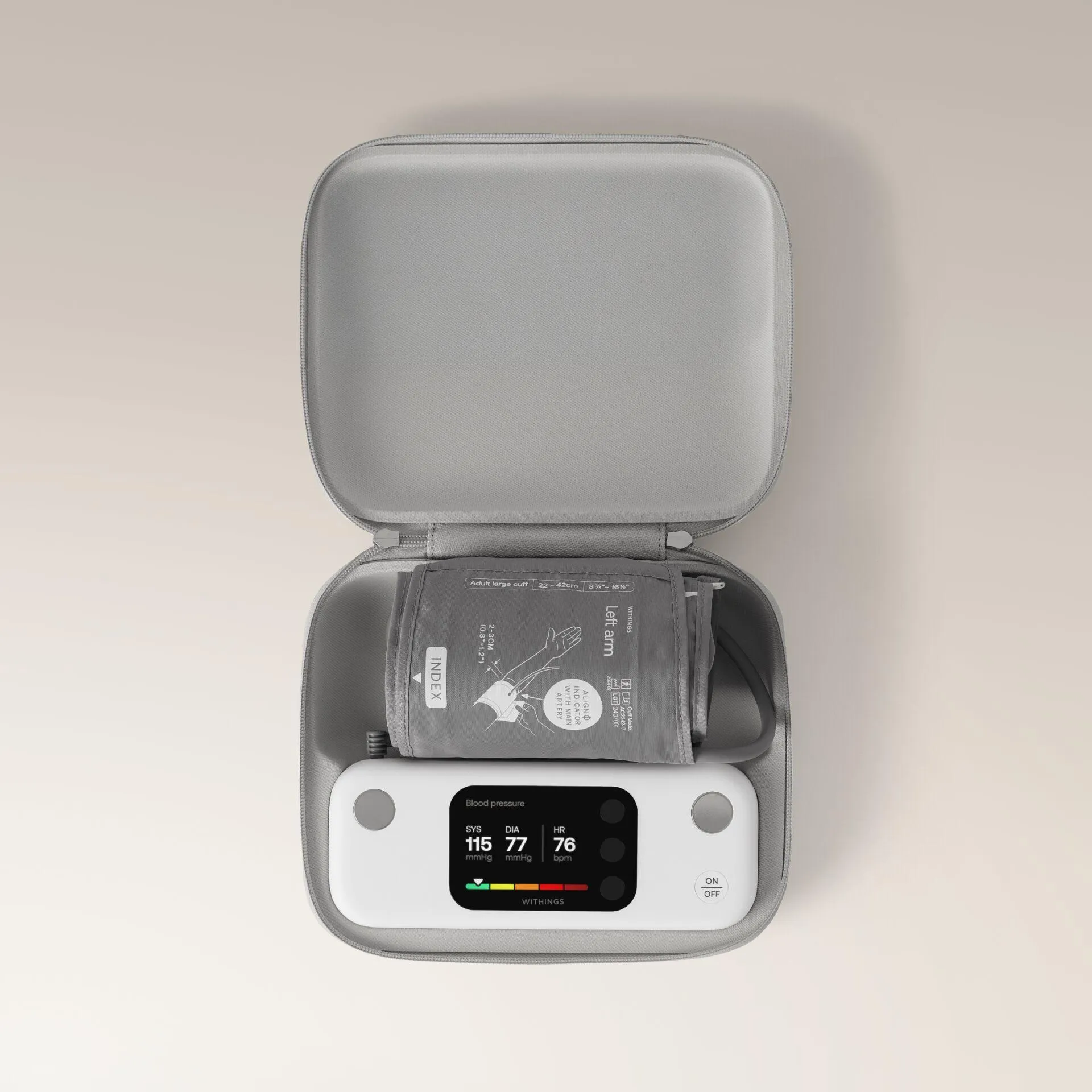 Withings BPM Vision -olkavarsiverenpainemittari EKG-toiminnolla, valkoinen