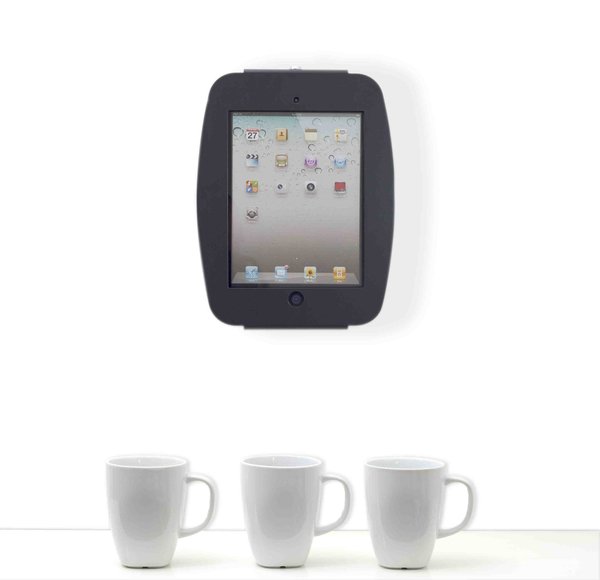 Maclocks iPad Secure Space Enclosure Wall Mount Black - Wall mount tuotteelle tabletti - lukittava - metalli - musta malleihin Apple 9.7-inch iPad Pro, iPad, iP