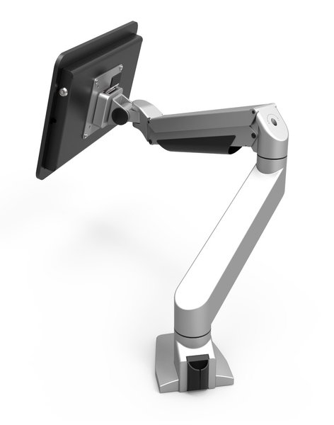 Compulocks Universal Secure Enclosure &quot;Rokku&quot; (Premium Line) with Reach Articulating Arm Black - Asennuspakkaus (p&ouml;yt&auml;jalusta, varash&auml;lyttimen kotelo) tuotteell