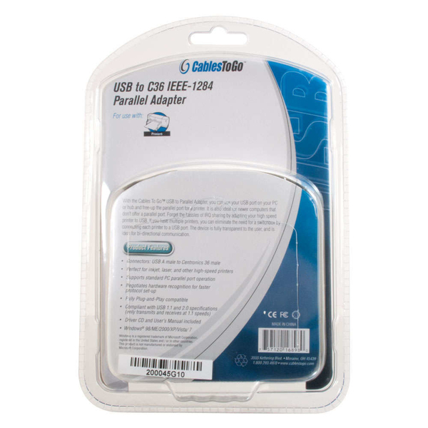 Cbl/USB 1284 Parallel Printer Adptr