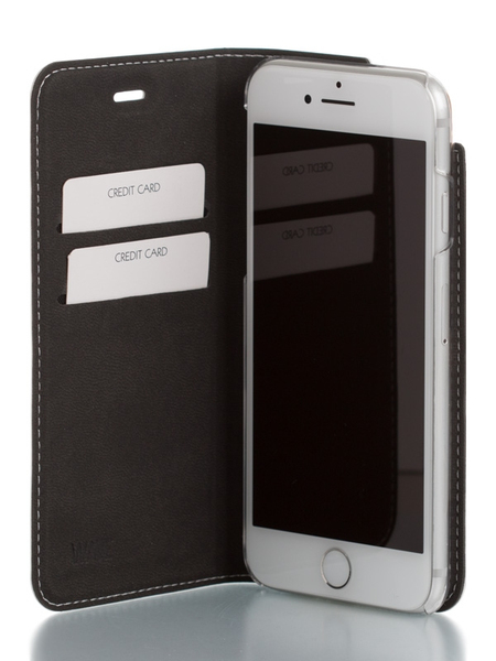 Wave Book Case, iPhone 7/8 - flipfodral, Vit