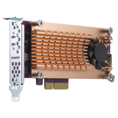 QNAP Dual M.2 PCIe SSD expansion card for x73 TS-x77 TVS-x82 TS-x80U TS-x80U-SAS TS-1685 TS-x85U QNAP Dual M.2 PCIe SSD expansion card for x73 TS-x77 TVS-x82 TS-x80U TS-x80U-SAS TS-1685 TS-x85U
