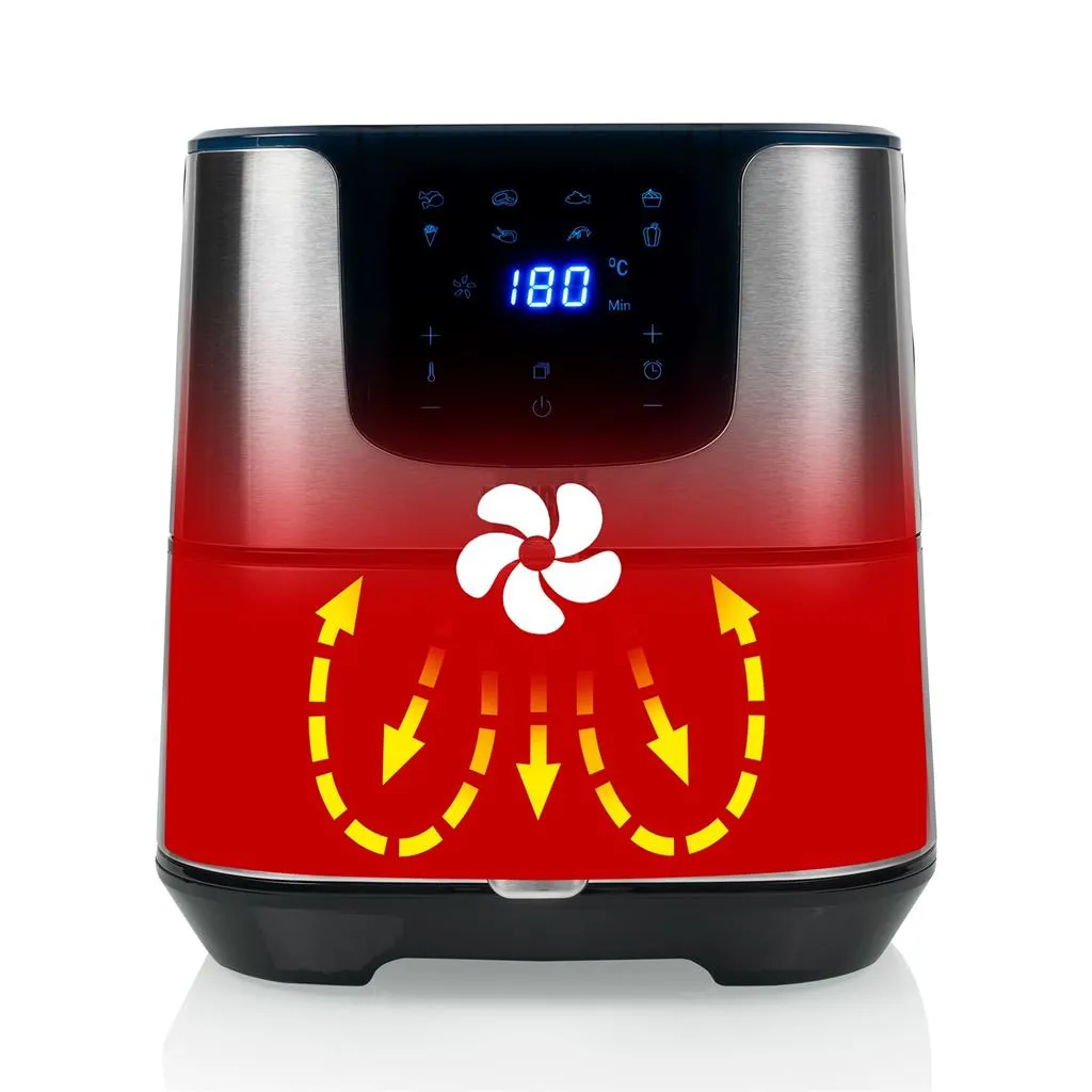 Princess Digital Aerofryer Deluxe XXL 182060 - airfryer, stainless steel, 5.5l