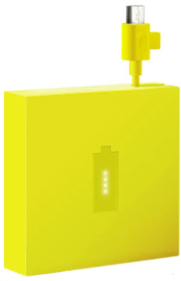 Nokia DC-18 - Power bank Li-Ion 1720 mAh - 600 mA malleihin Nokia 220, 515, X Dual SIM, XL Dual SIM, Asha 50X, Lumia 520, 620, 63X, 720, 820, 925