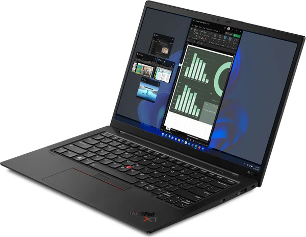 (Refurbished) Lenovo ThinkPad X1 Carbon G10. i7-1260P, 16 Gt, 480 Gt, Windows 11 Pro -kannettava (Grade: A)