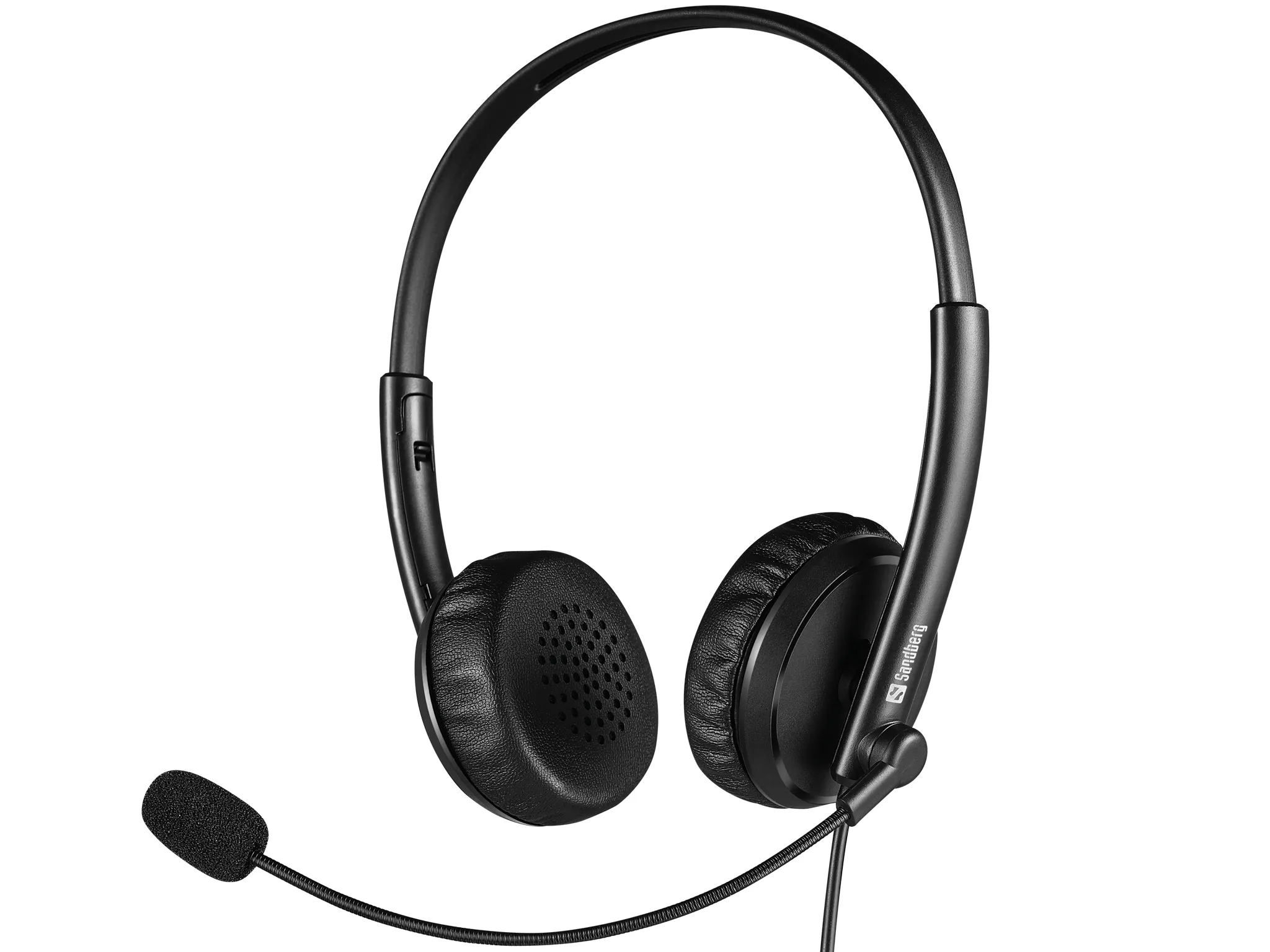 Sandberg 2in1 Office Headset Jack+USB -kuulokkeet, Musta