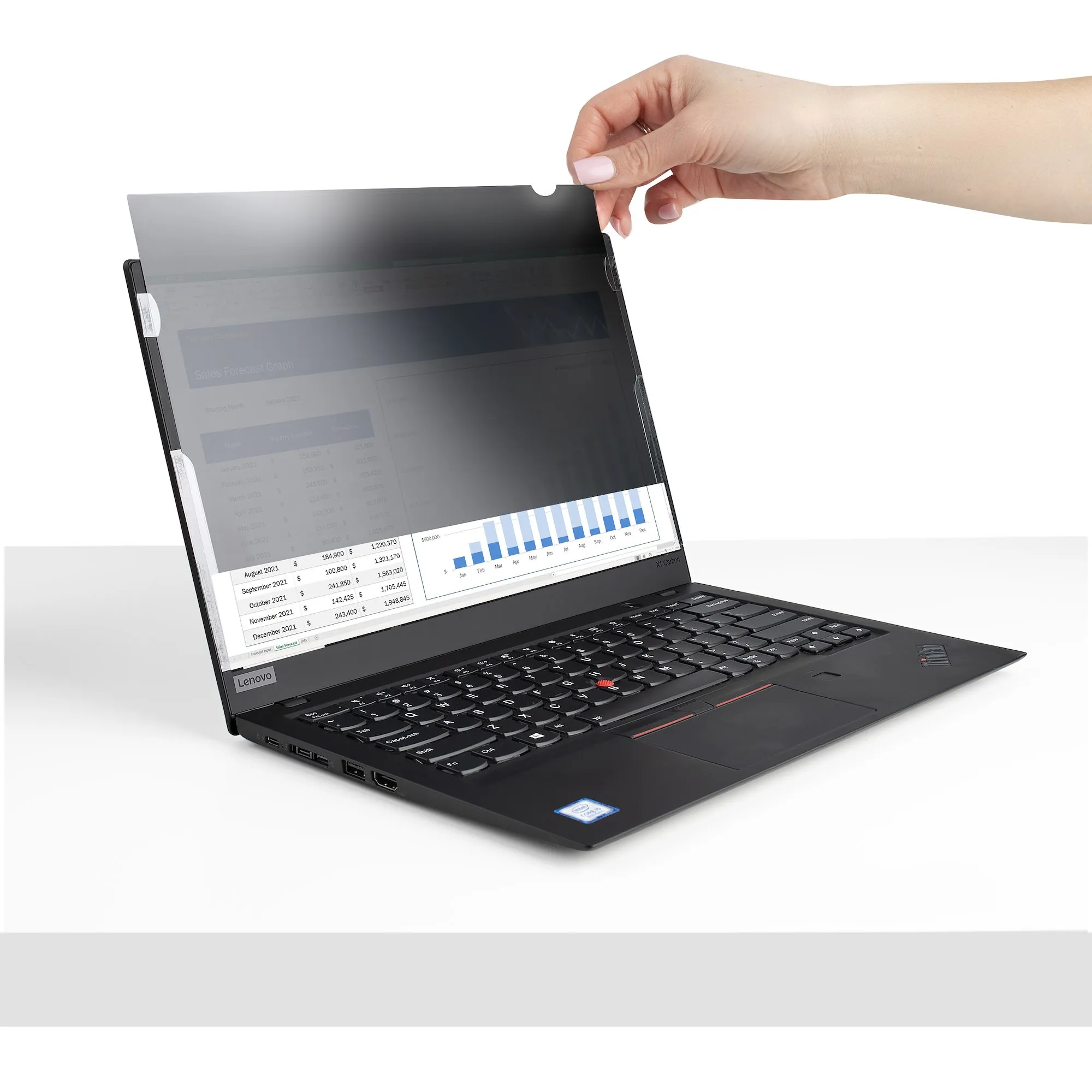 STARTECH.COM 13.3in Laptop Privacy Screen For 16:9 Displays Anti-Glare Privacy Filter 51perc Blue Light Reduction Matte/Glossy