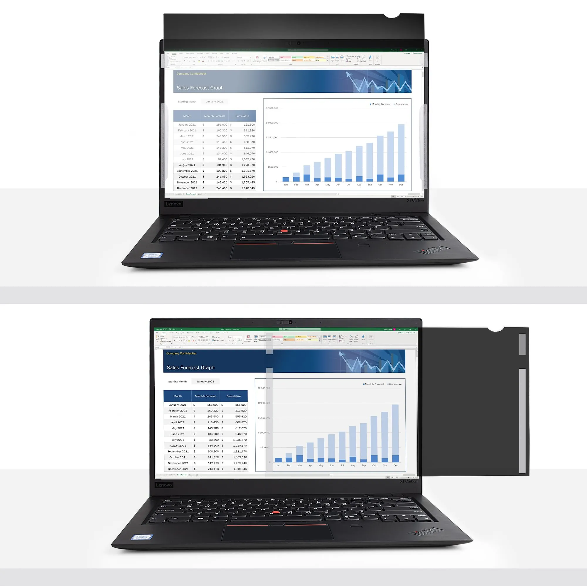 STARTECH.COM 13.3in Laptop Privacy Screen For 16:9 Displays Anti-Glare Privacy Filter 51perc Blue Light Reduction Matte/Glossy