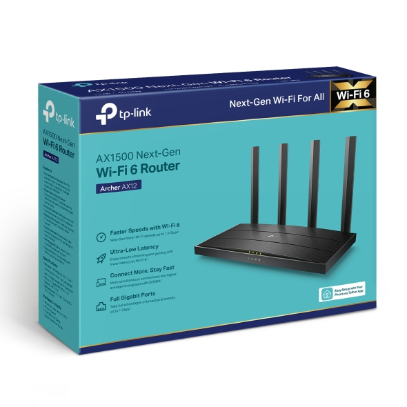 TP-Link Archer AX1500 Router Dual-Band, WiFi 6 - router