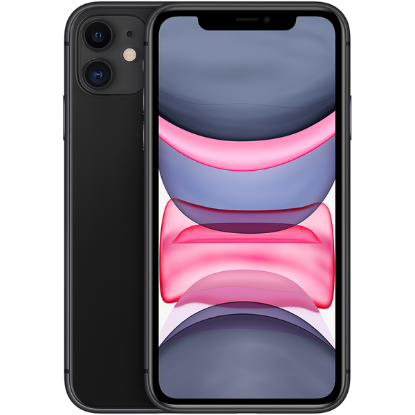 Kunnostettu iPhone 11 64 Gt -puhelin, Musta (Tyydyttävä kunto)