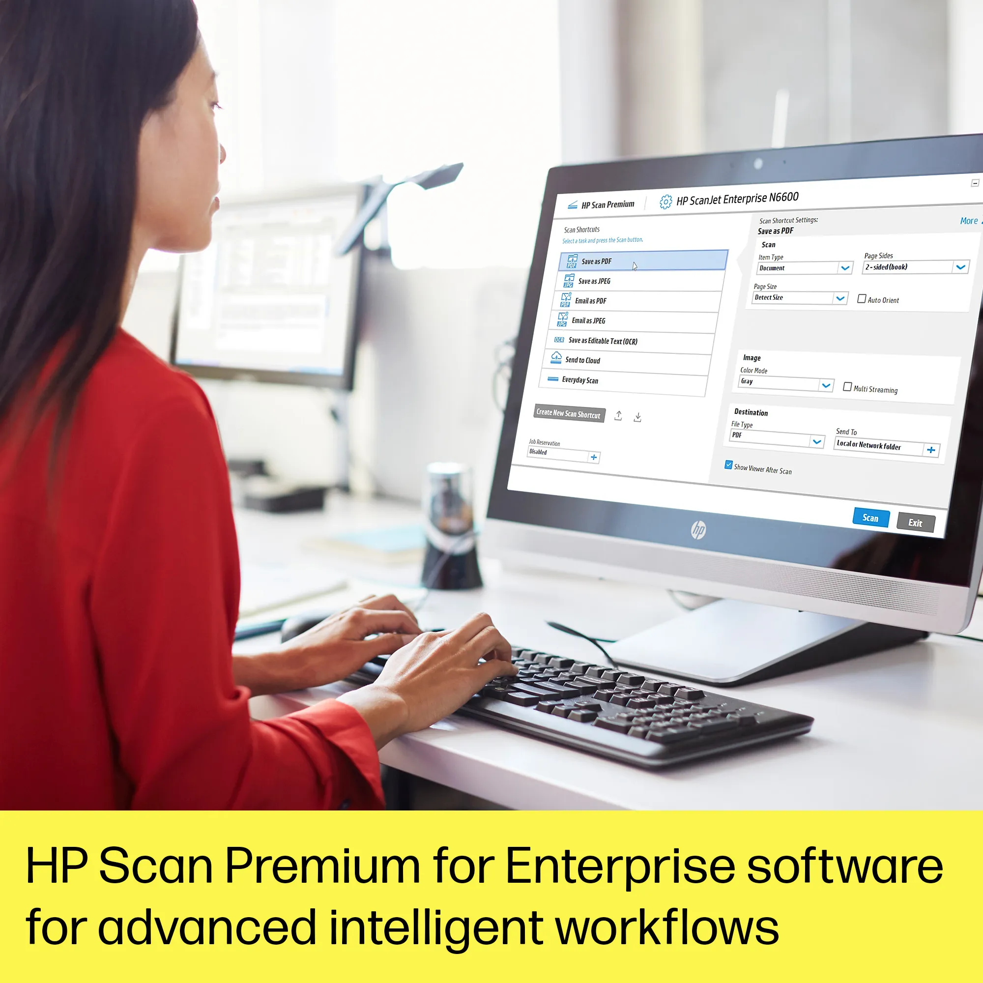HP ScanJet Ent Flow N6600 fnw1 Scanner HP SJ Ent Flw N6600 fnw1 Scnr:Eu Mltlang