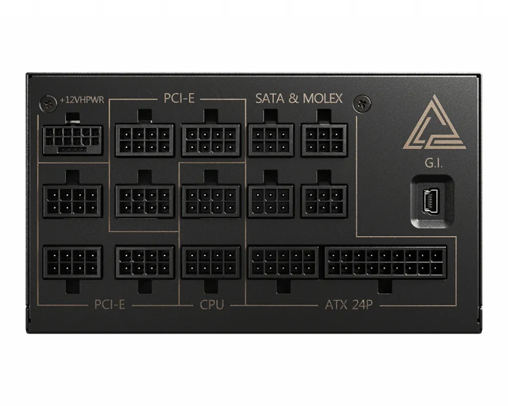 MSI MEG AI1300P PCIE5 1300 W1300W - power supply, 80 Plus Platinum80 Plus Gold