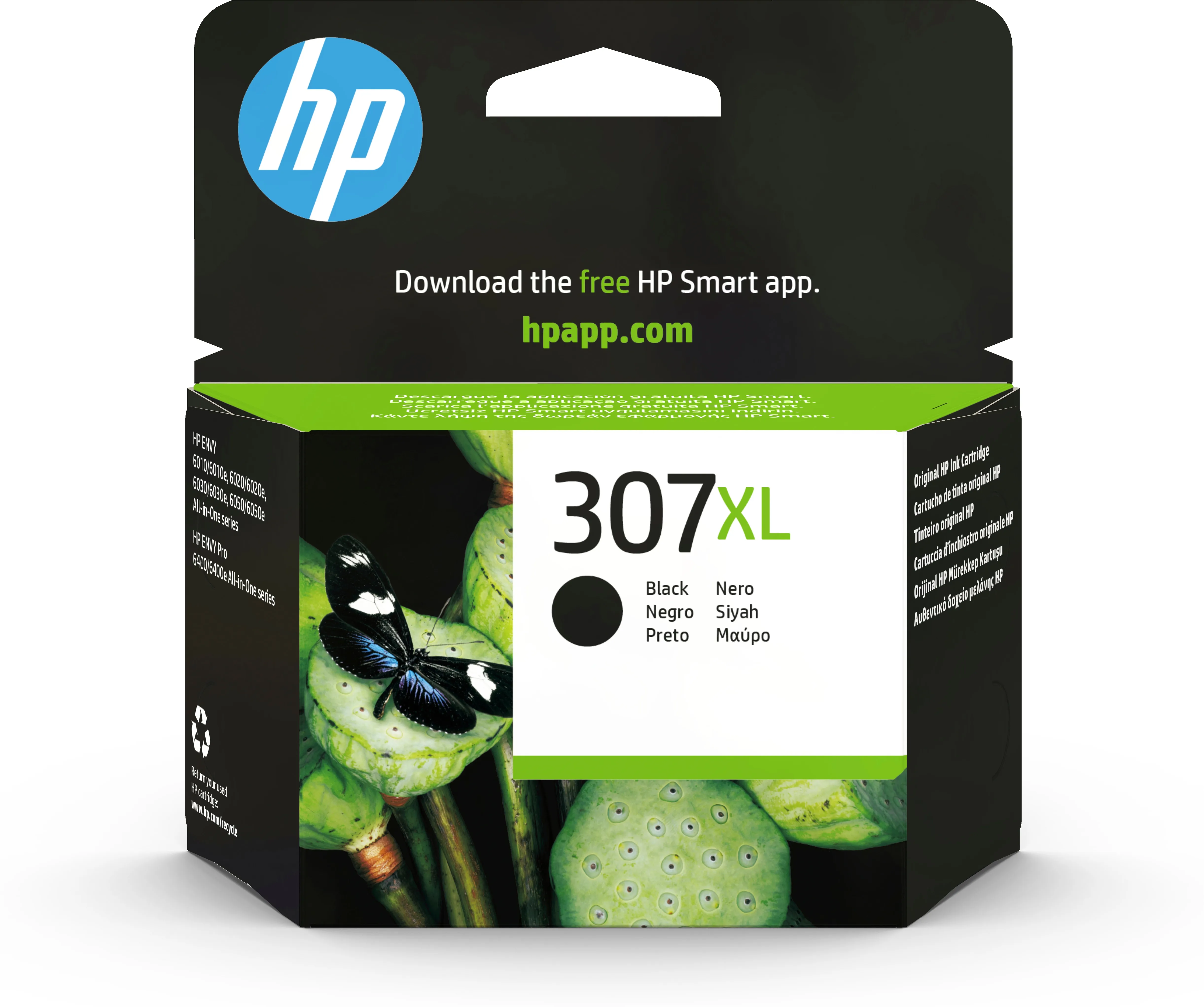 HP 307XL Ink cartridge, 7 ml, Black
