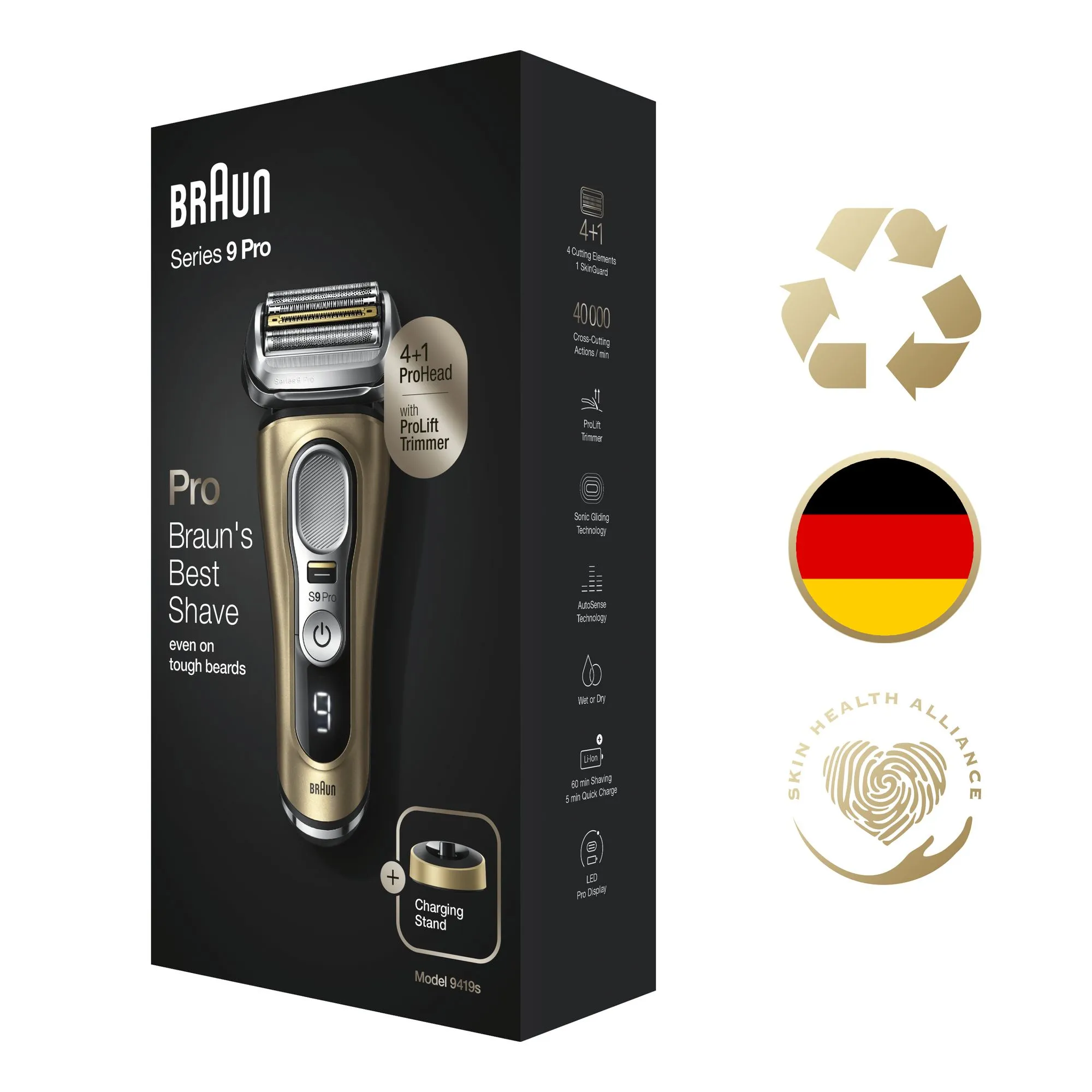 Braun Series 9 9419s - shaver, Black