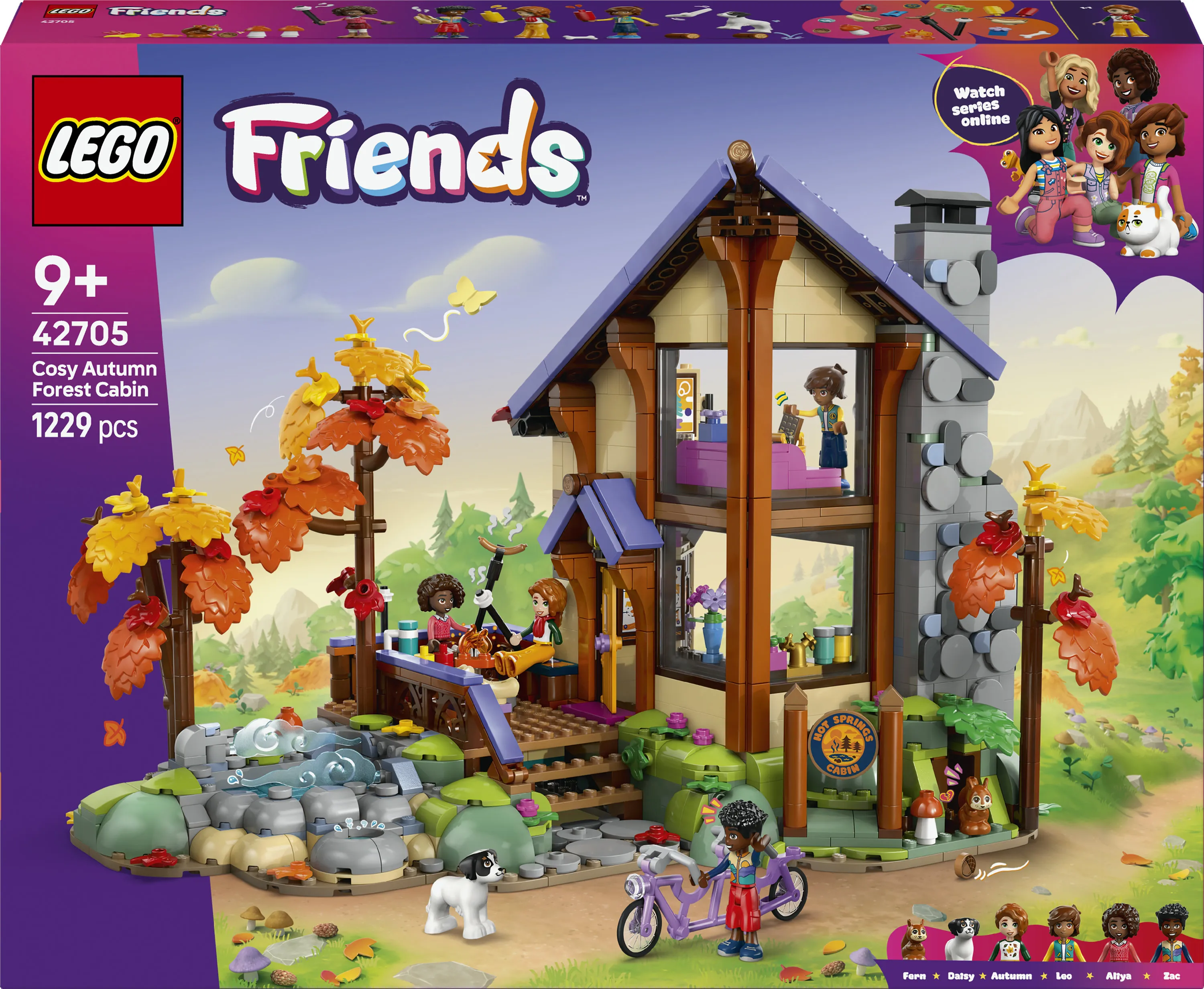 LEGO Friends Viihtyis&auml; syksyinen mets&auml;m&ouml;kki 42705