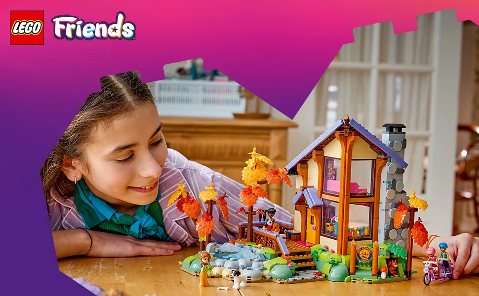 LEGO Friends Viihtyis&auml; syksyinen mets&auml;m&ouml;kki 42705