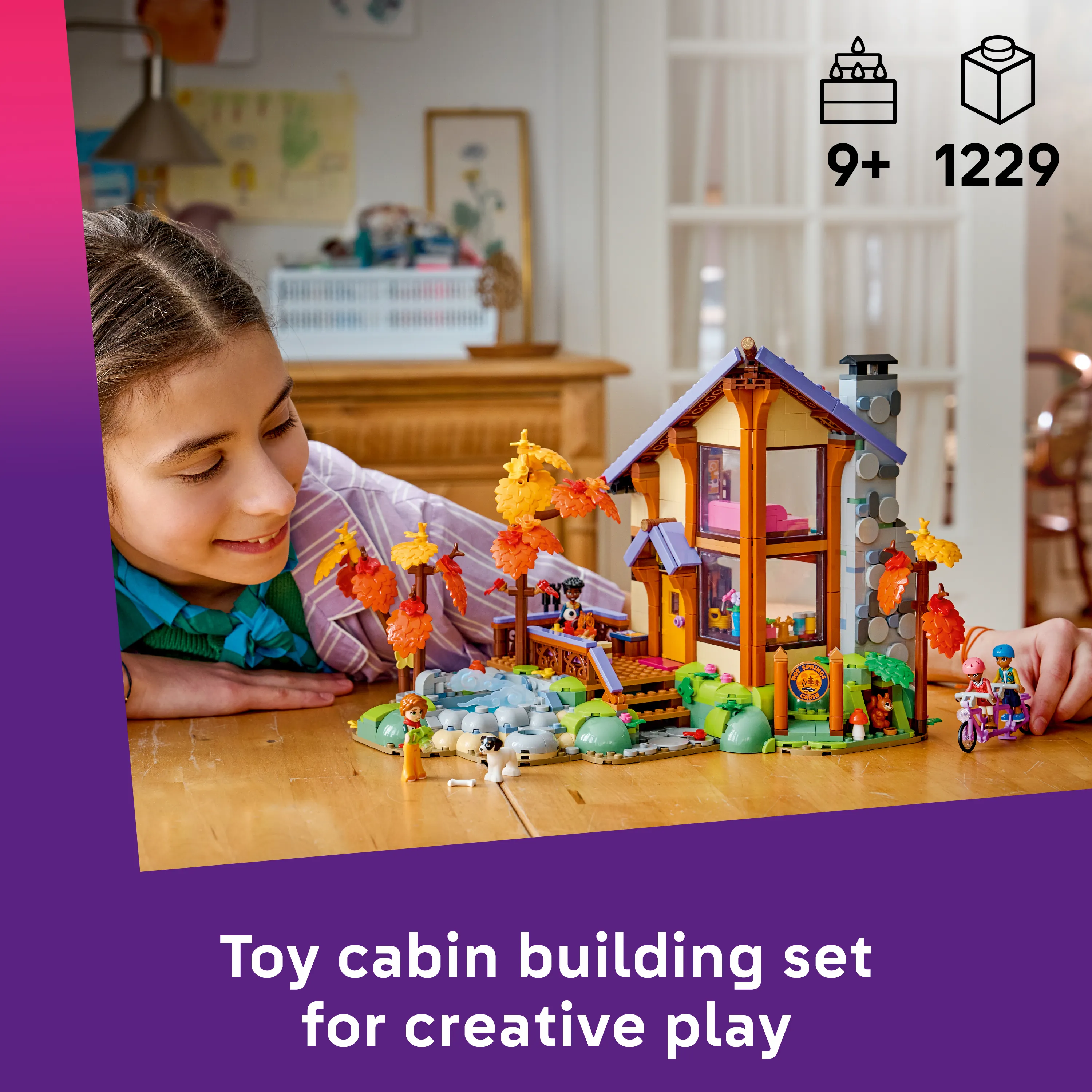 LEGO Friends Viihtyis&auml; syksyinen mets&auml;m&ouml;kki 42705