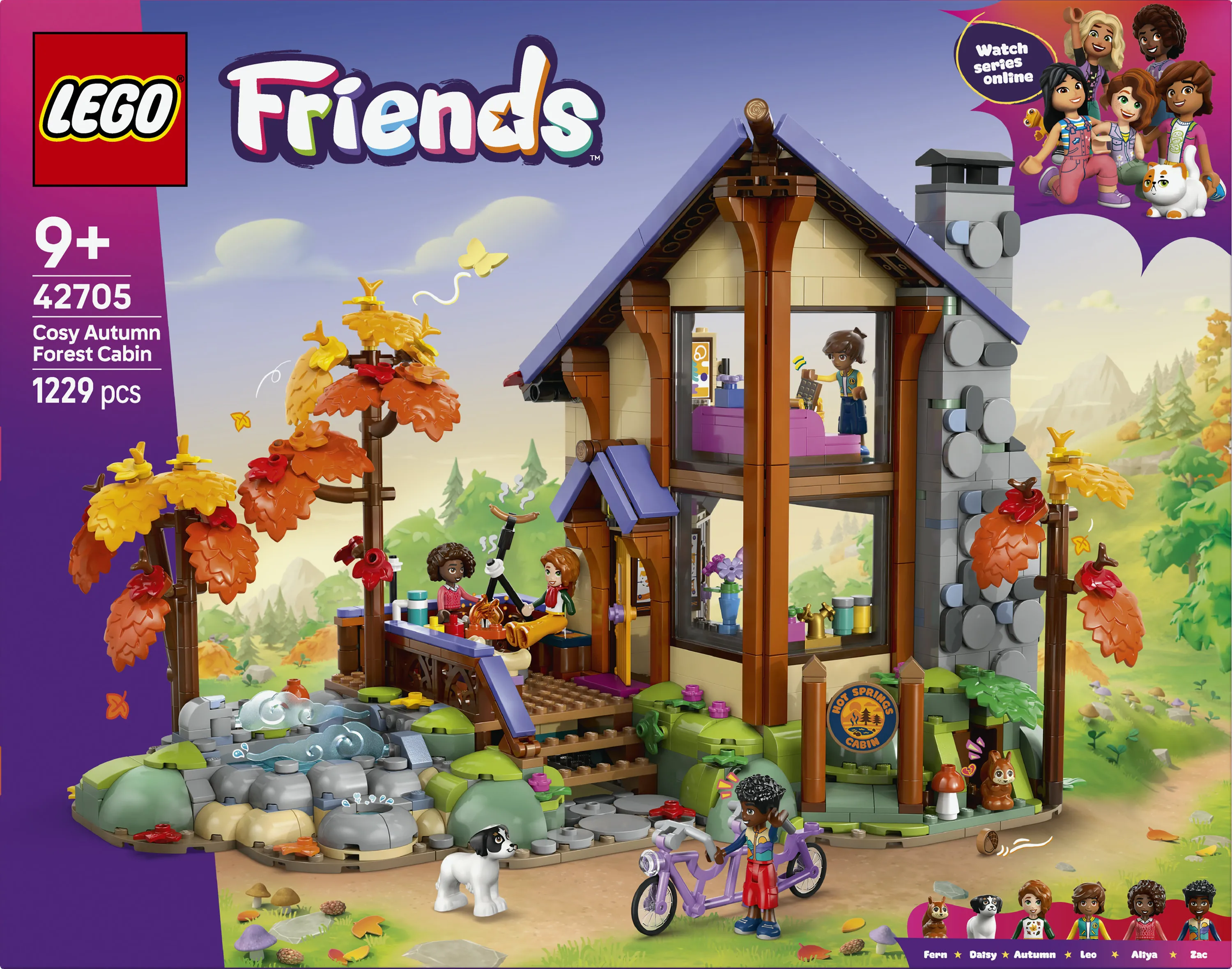 LEGO Friends Viihtyis&auml; syksyinen mets&auml;m&ouml;kki 42705