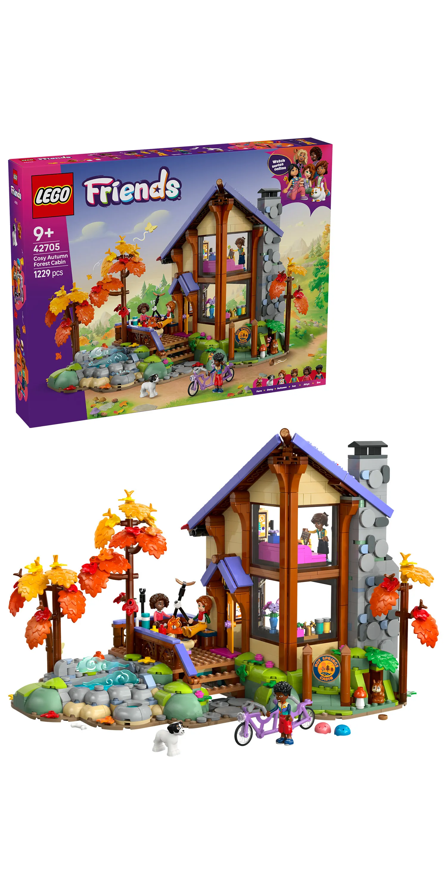 LEGO Friends Viihtyis&auml; syksyinen mets&auml;m&ouml;kki 42705