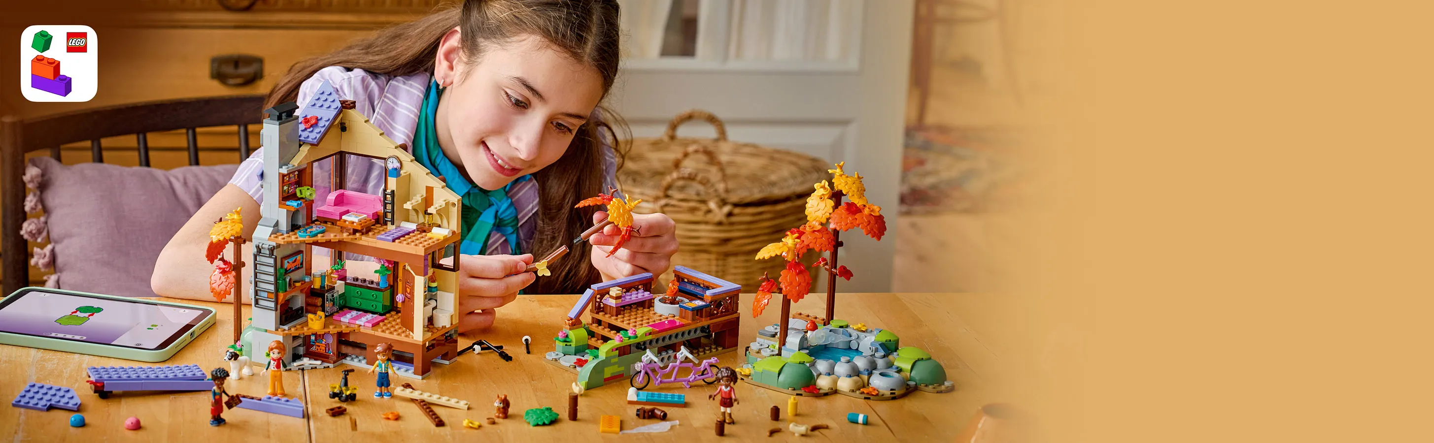 LEGO Friends Viihtyis&auml; syksyinen mets&auml;m&ouml;kki 42705