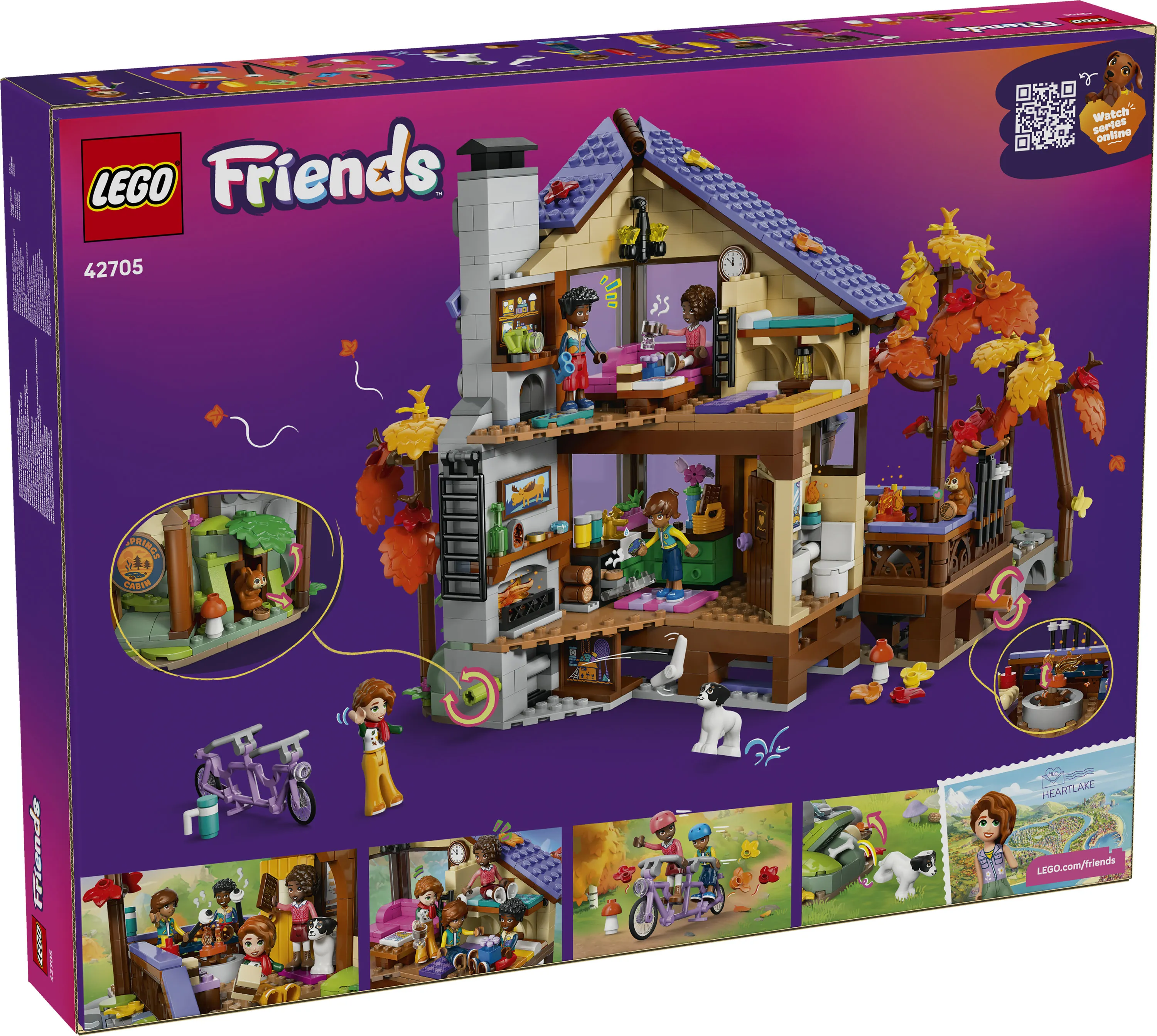 LEGO Friends Viihtyis&auml; syksyinen mets&auml;m&ouml;kki 42705