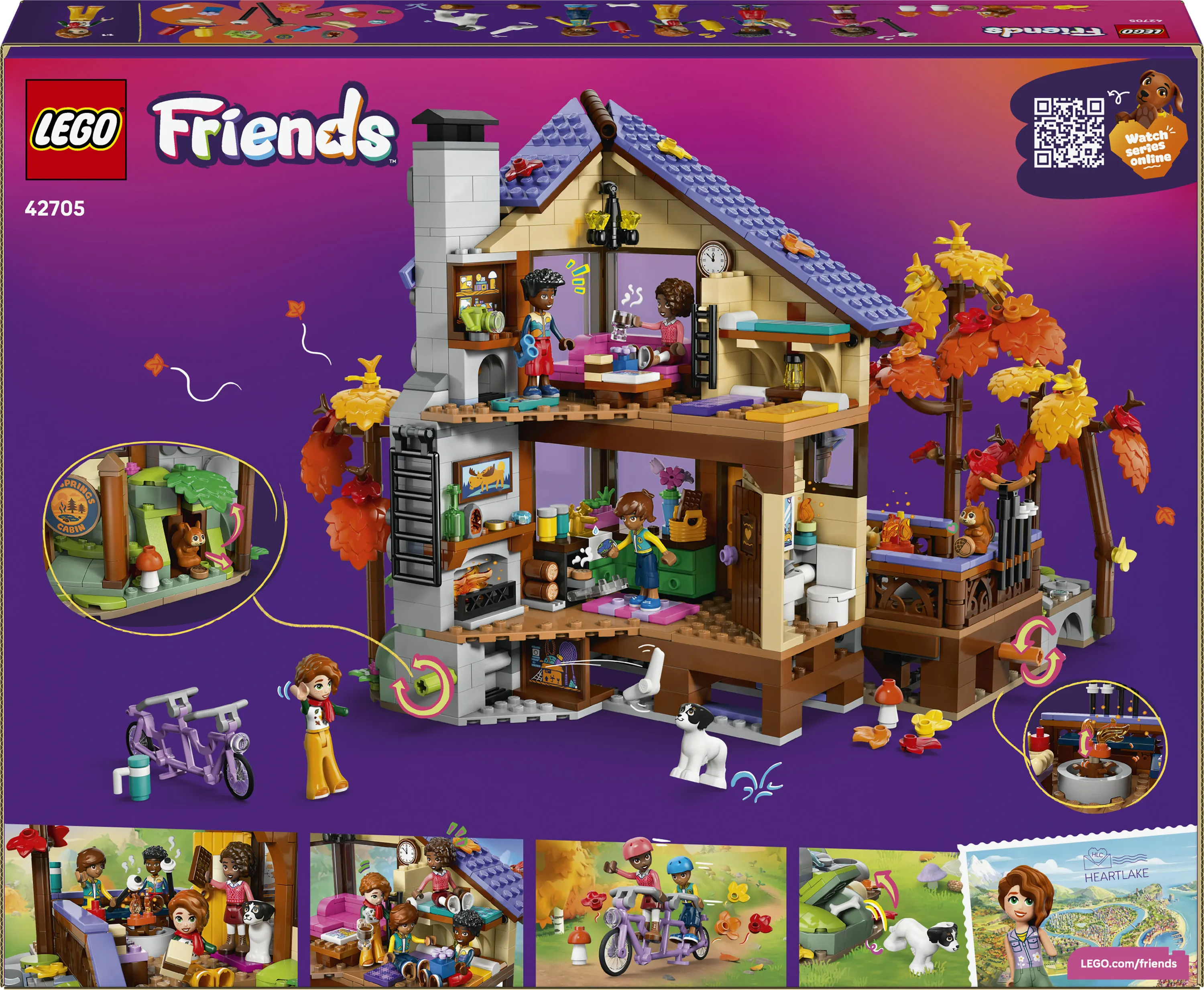 LEGO Friends Viihtyis&auml; syksyinen mets&auml;m&ouml;kki 42705