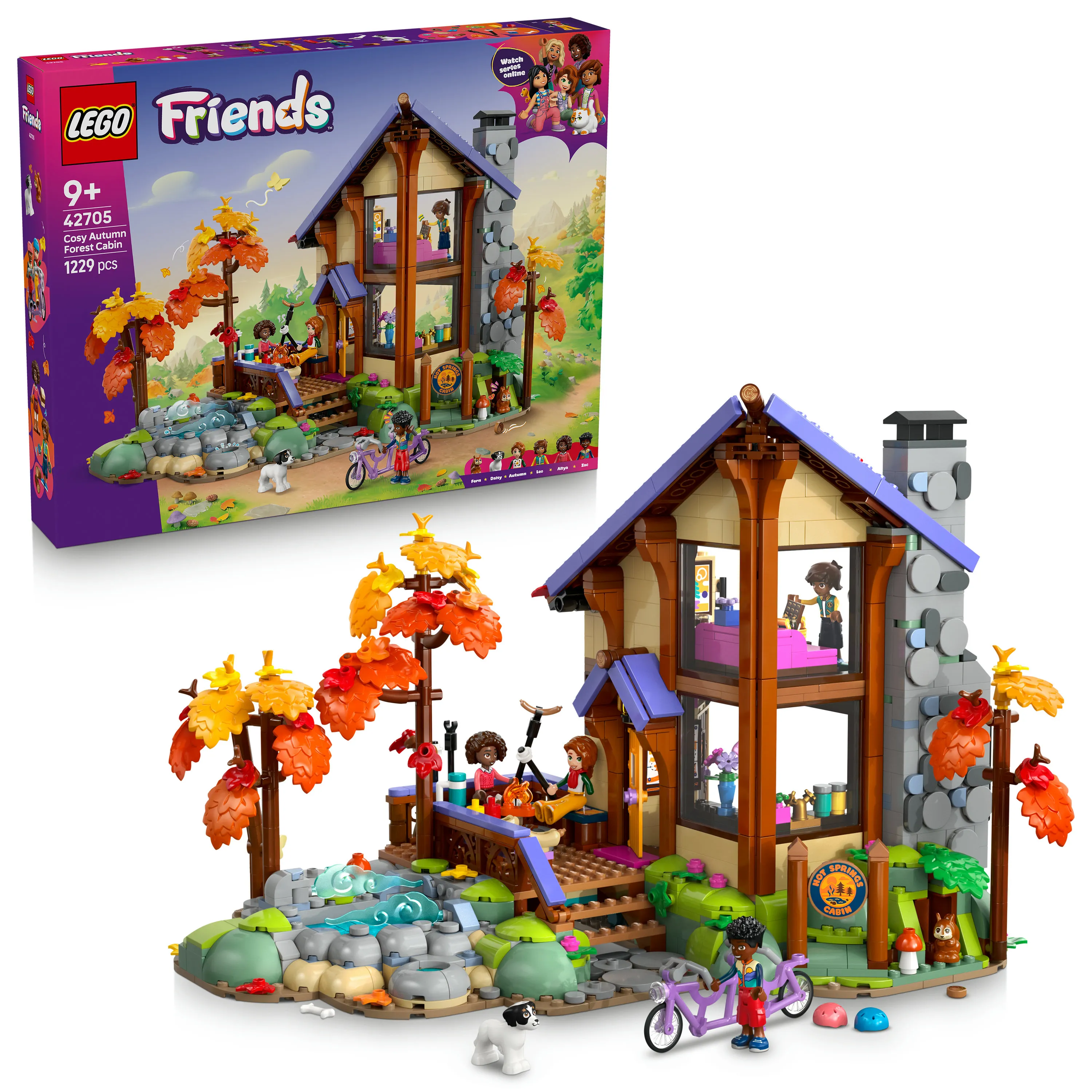LEGO Friends Viihtyis&auml; syksyinen mets&auml;m&ouml;kki 42705