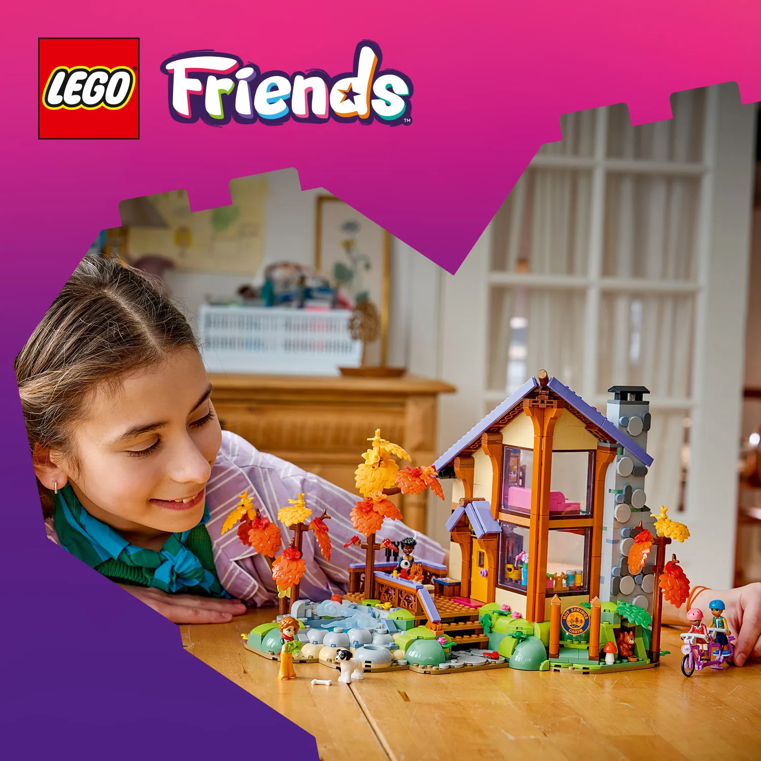 LEGO Friends Viihtyis&auml; syksyinen mets&auml;m&ouml;kki 42705