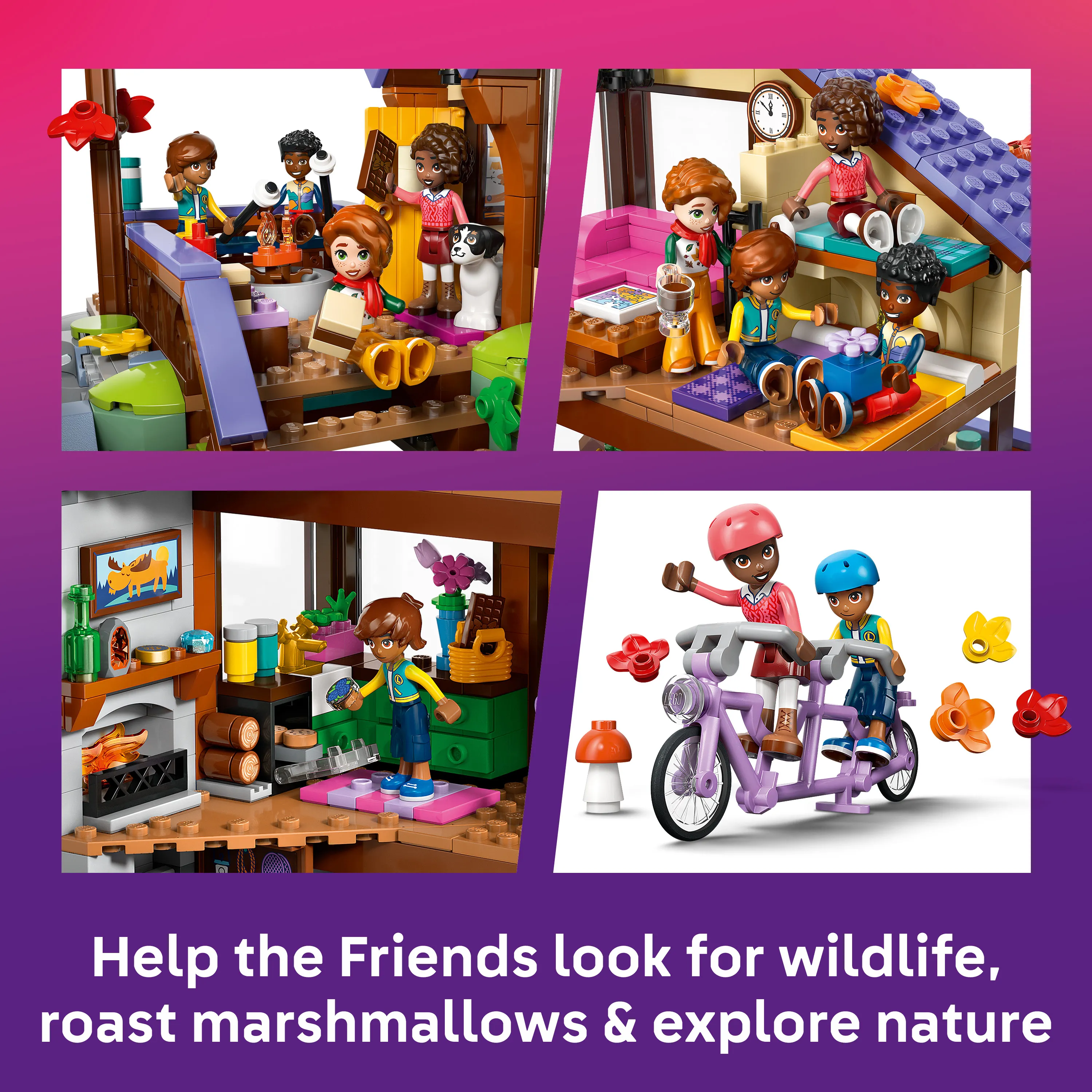 LEGO Friends Viihtyis&auml; syksyinen mets&auml;m&ouml;kki 42705