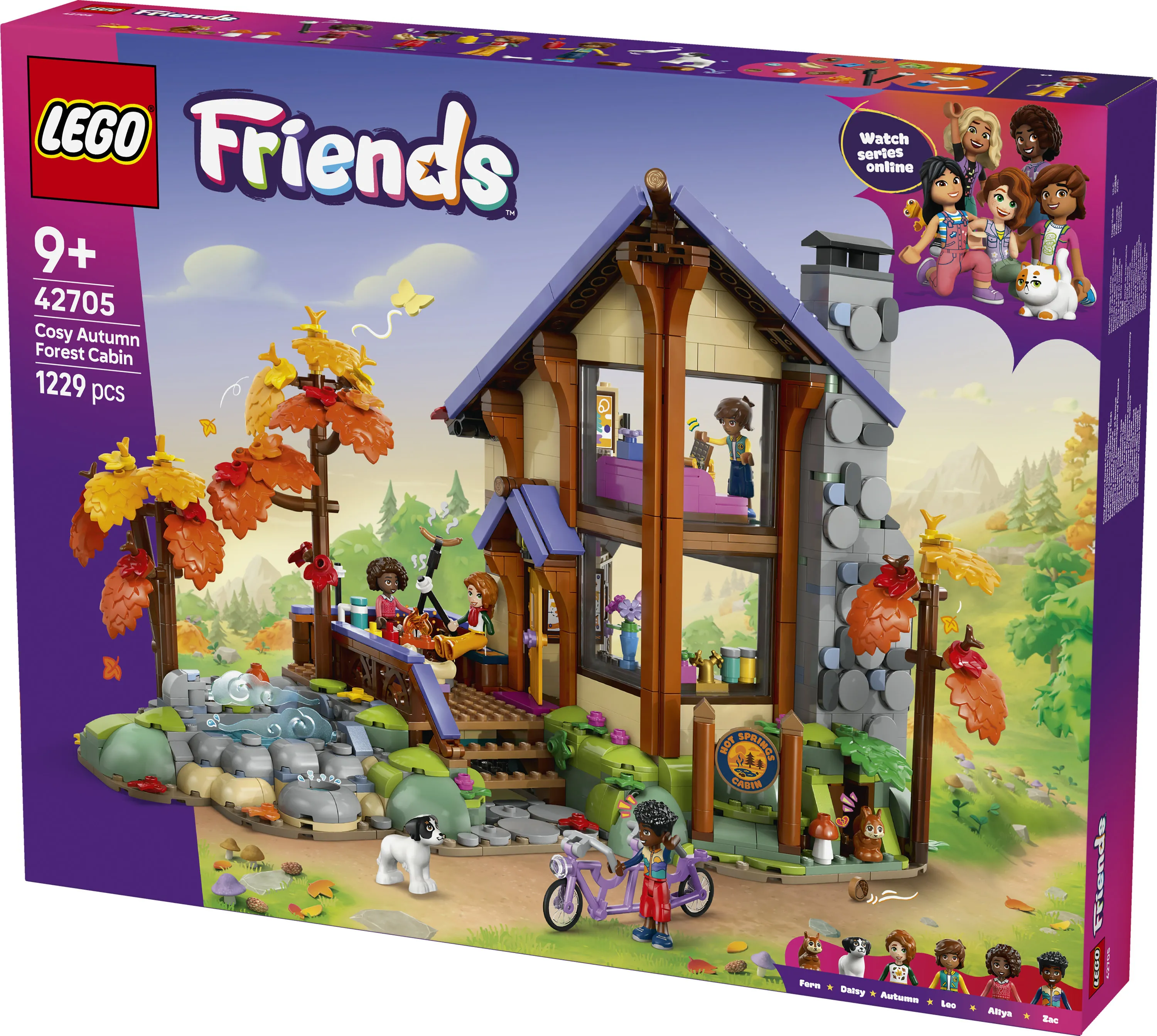 LEGO Friends Viihtyis&auml; syksyinen mets&auml;m&ouml;kki 42705