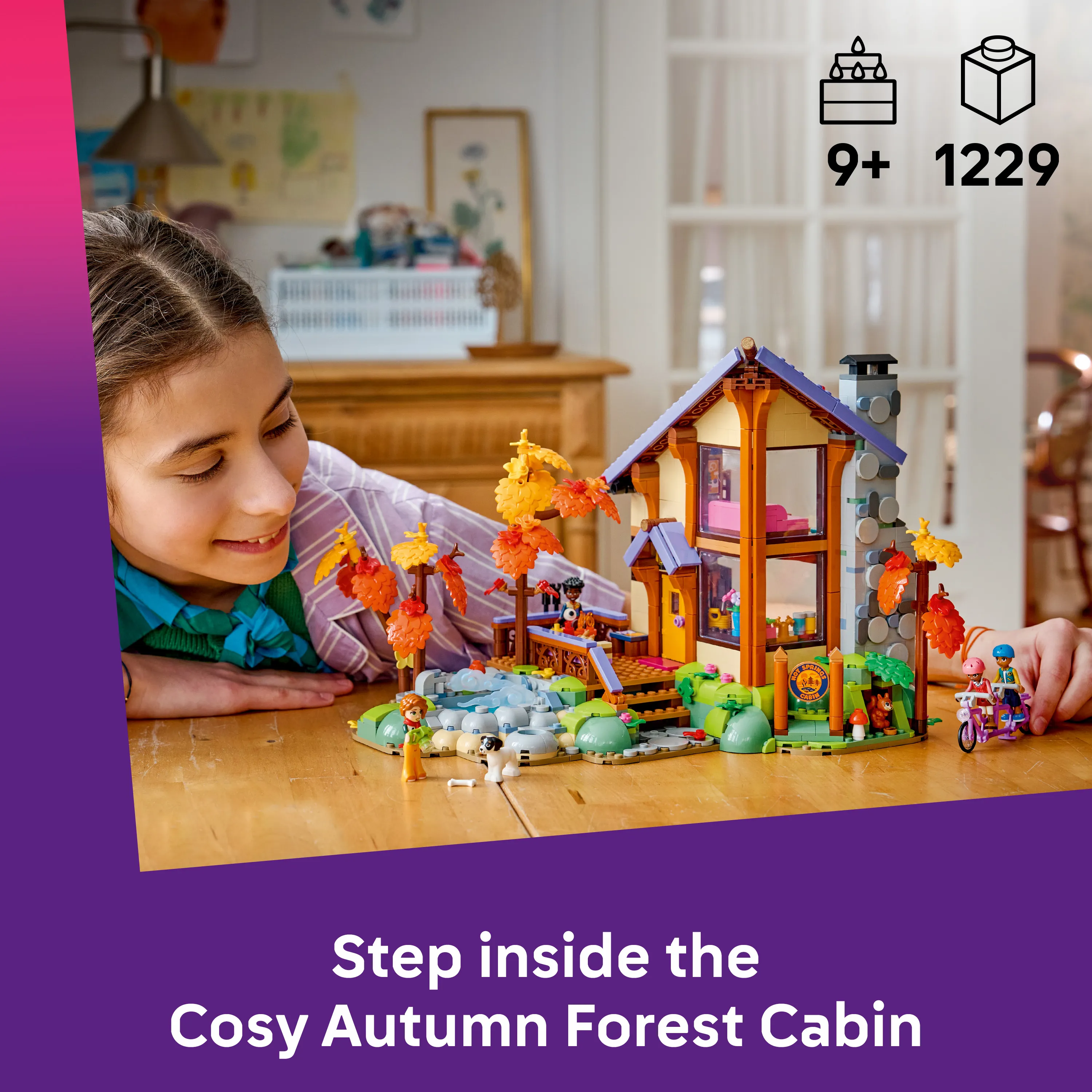 LEGO Friends Viihtyis&auml; syksyinen mets&auml;m&ouml;kki 42705