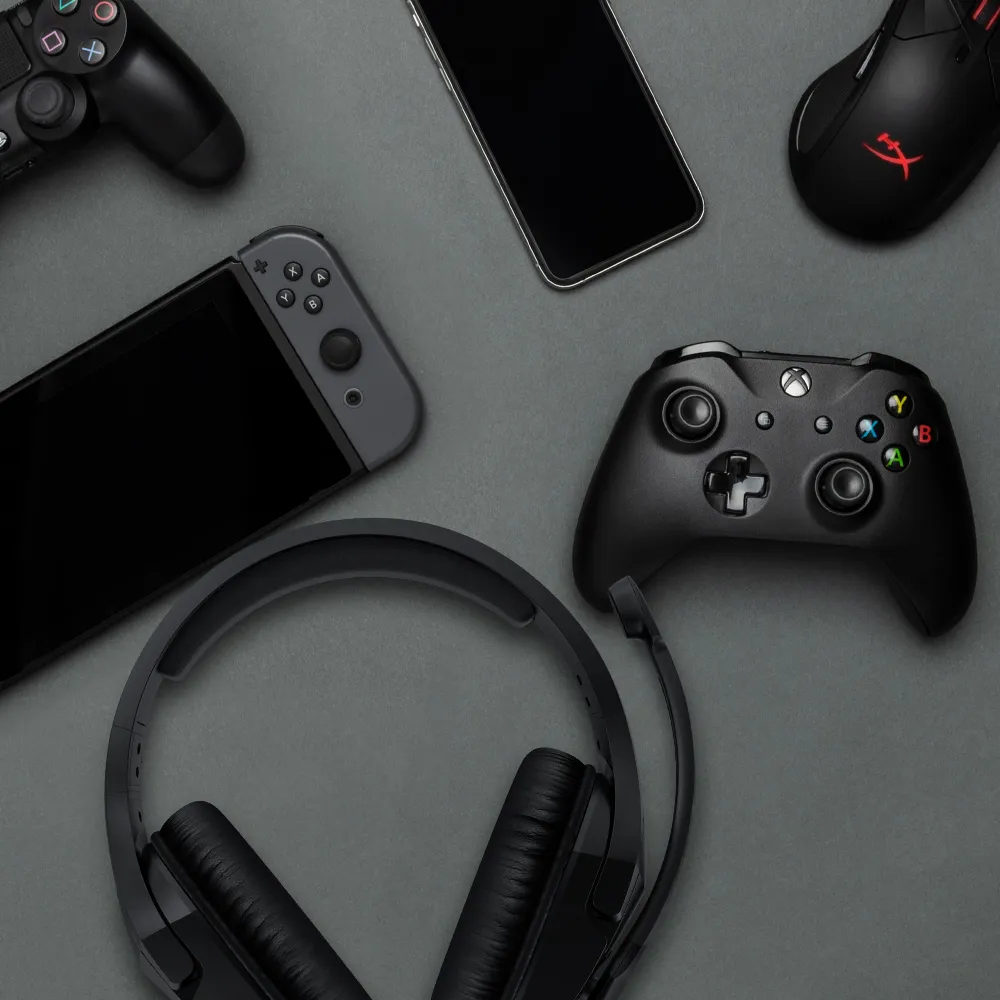 HyperX Cloud Stinger - spelh&ouml;rlurar, svart/r&ouml;d